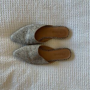 Madewell Spotted Calf Hair Flats Size 6.5